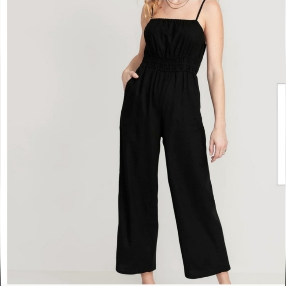 Old Navy Linen Blend Jumpsuit